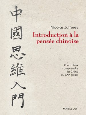 cover image of Introduction à la pensée chinoise